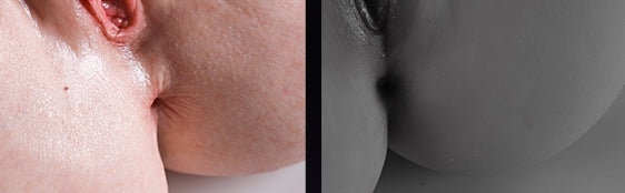 Medical grade virgin platinum silicone raw material compared to recycled TPE scraps for hygiene and safety assurance.