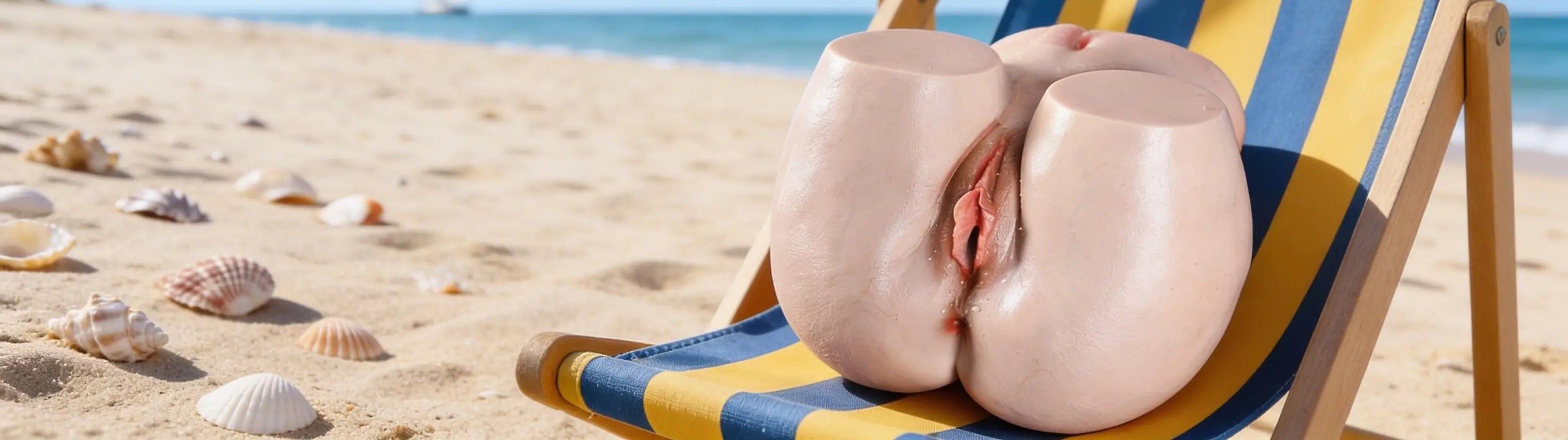 "HexxBOOTY™ Life-size 7kg Silicone Sex Doll Torso with Big Ass and Realistic Texture"