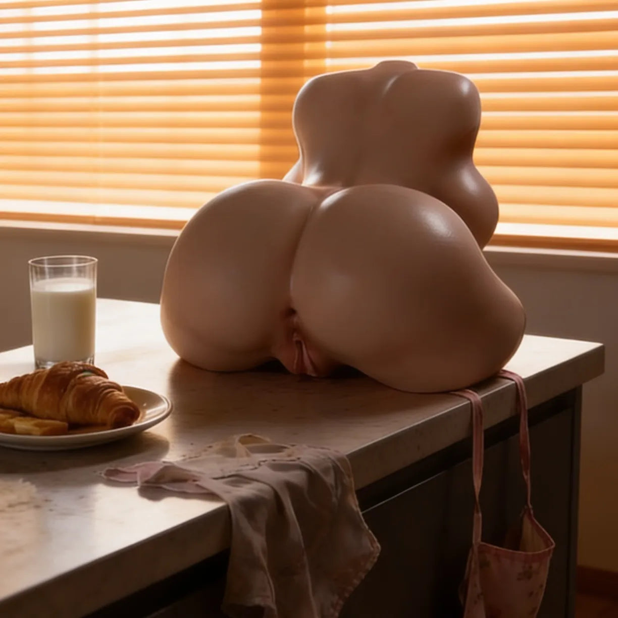 HexxBODY Nanako 11kg Platinum Silicone Torso with Huge Jelly-Soft Breasts and Heated Suction